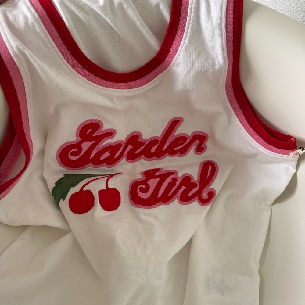 Tank Top - White and Red